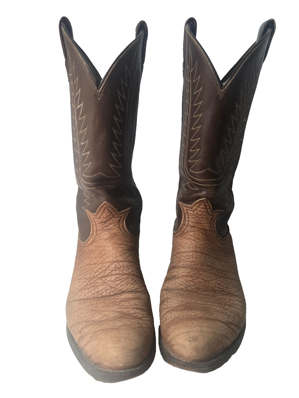 Tony Lama 2 Toned Western Cowboy Boots Size 10 D B721089